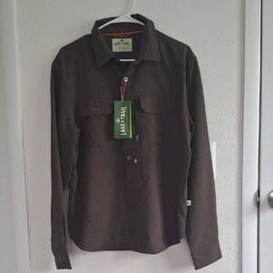Lake & Trail Men's Casual Button Down Shirt - Brown
